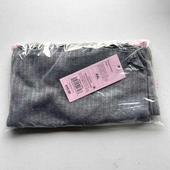 Wild Fable Women's Lace Trim Tiny Tank Top Heather Gray XXL - Picture 2 of 3